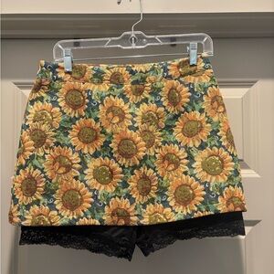 Dressed in LALA Twinkle Toes Skort in 90’s Sunflower Jacquard